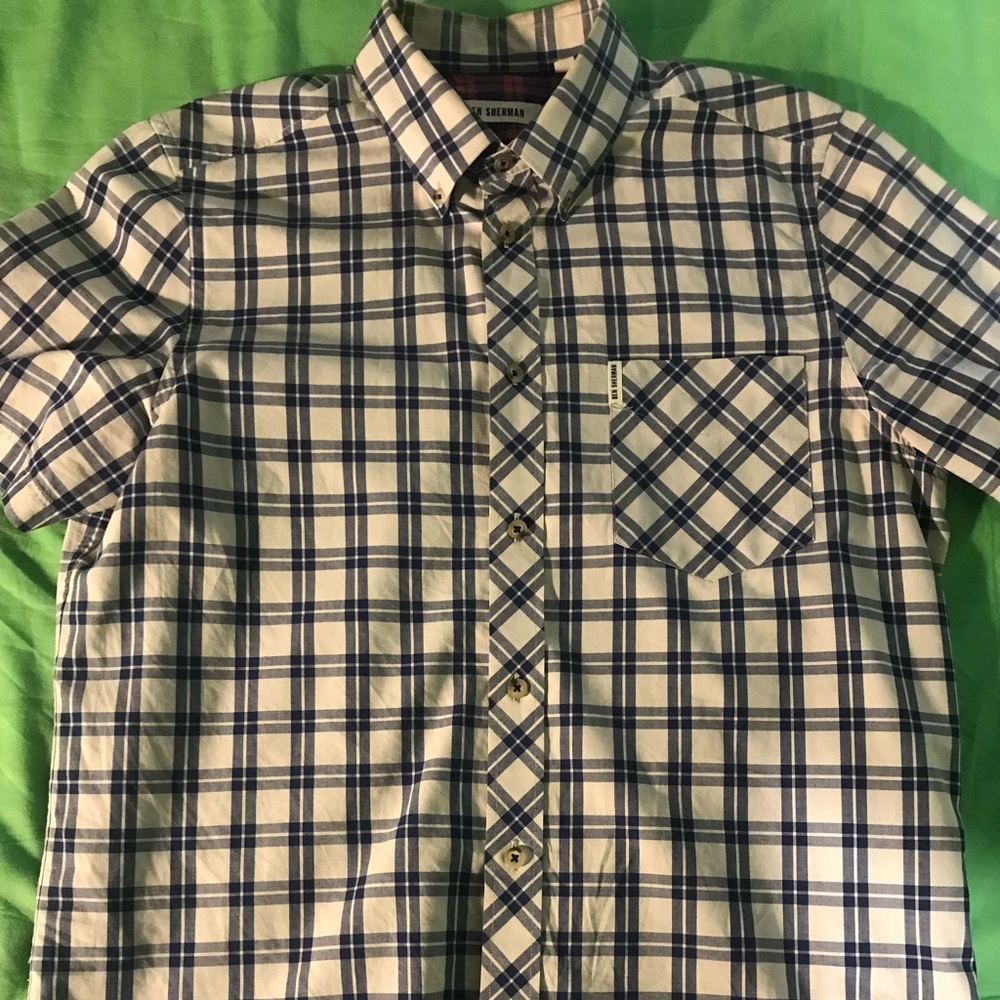 Ben Sherman Size M Short Sleeve Button Down